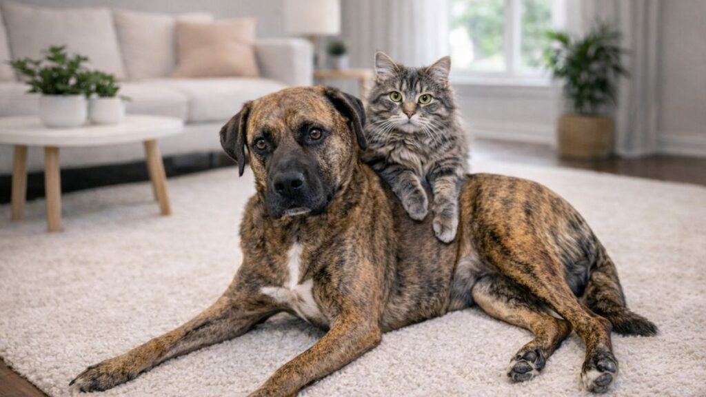 chat et chien maison