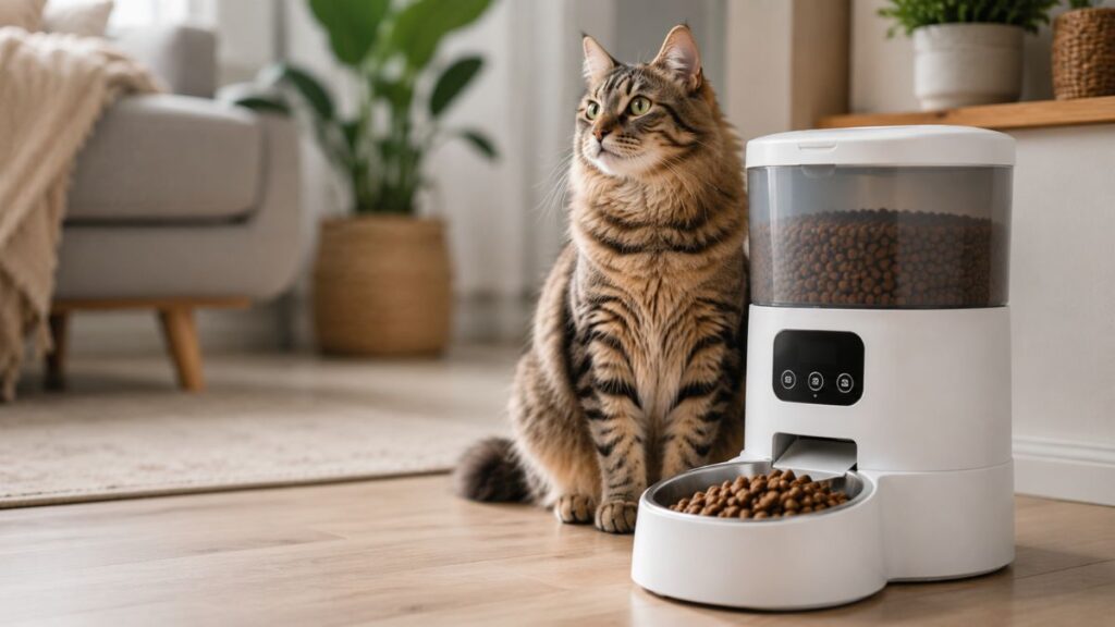 distributeur croquettes chat