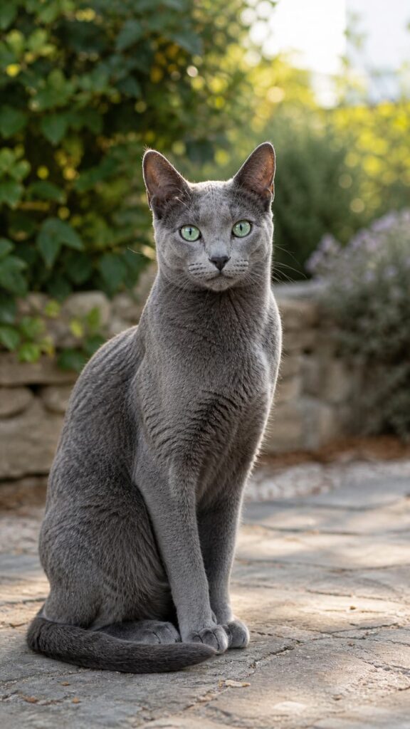chat russe bleu