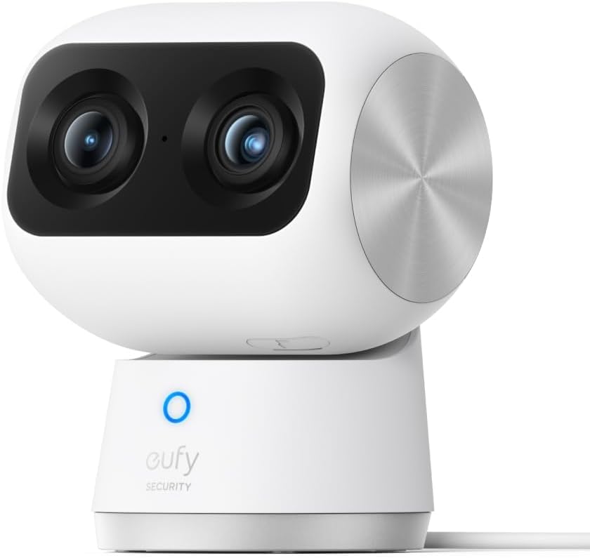 eufy Security Caméra d'intérieur S350, double caméra, résolution 4K UHD