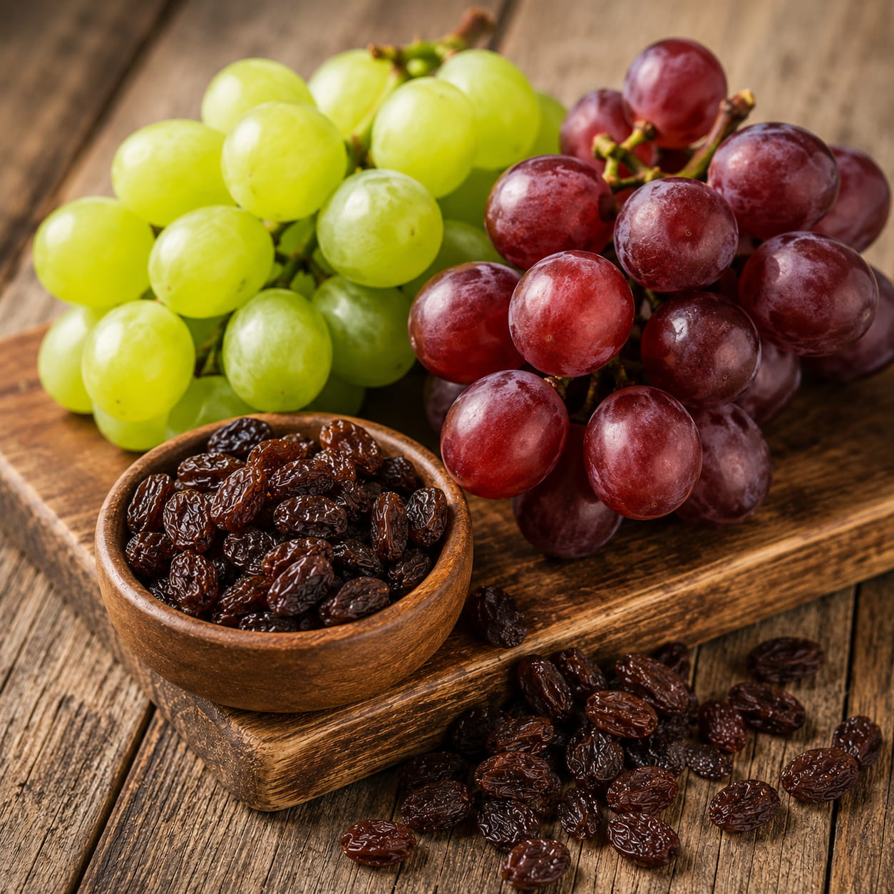Raisins et raisins secs chien