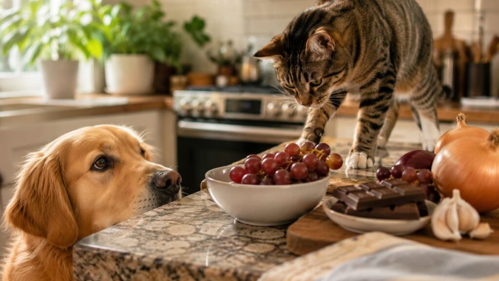 aliments dangereux chien et chat