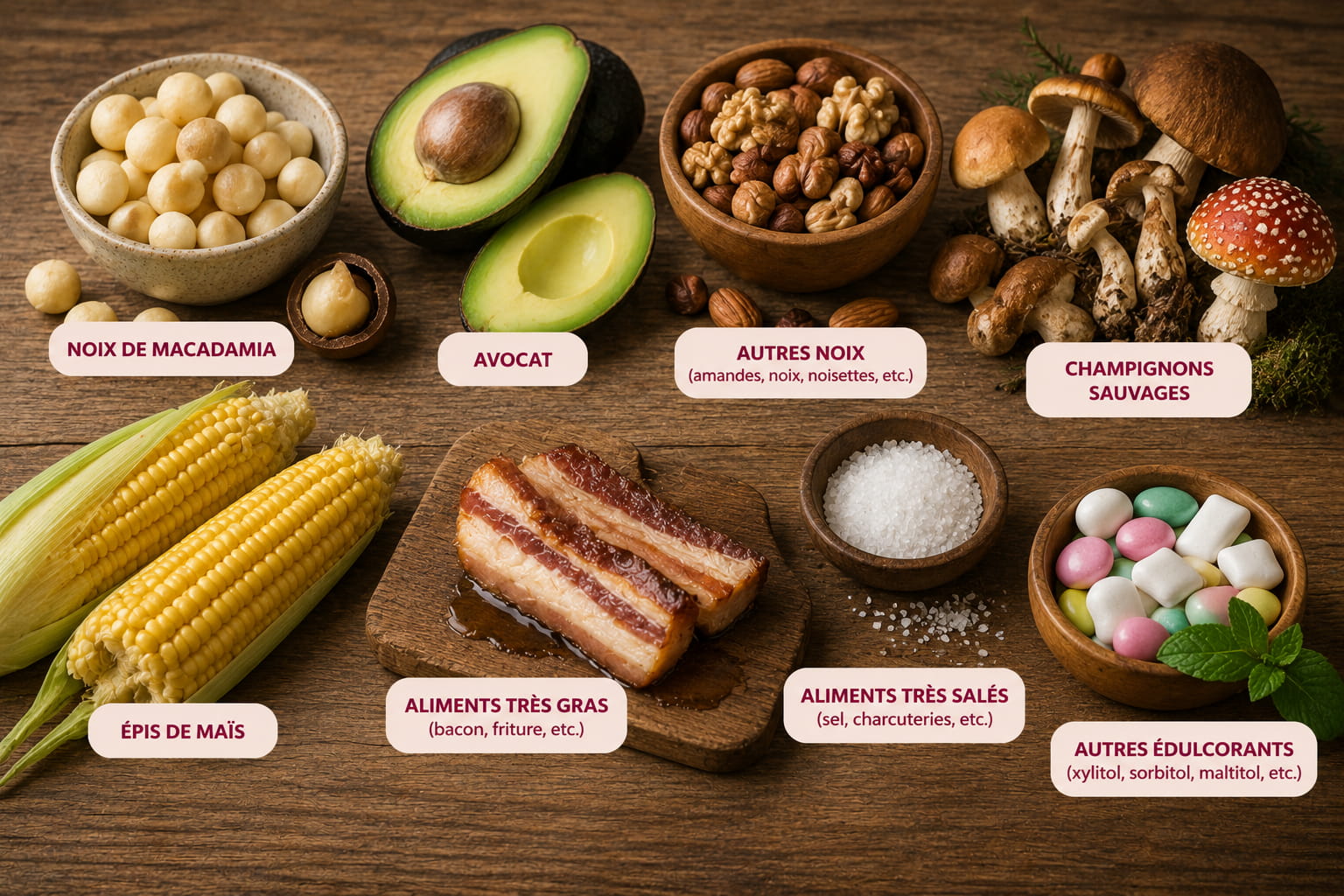aliments dangereux chien