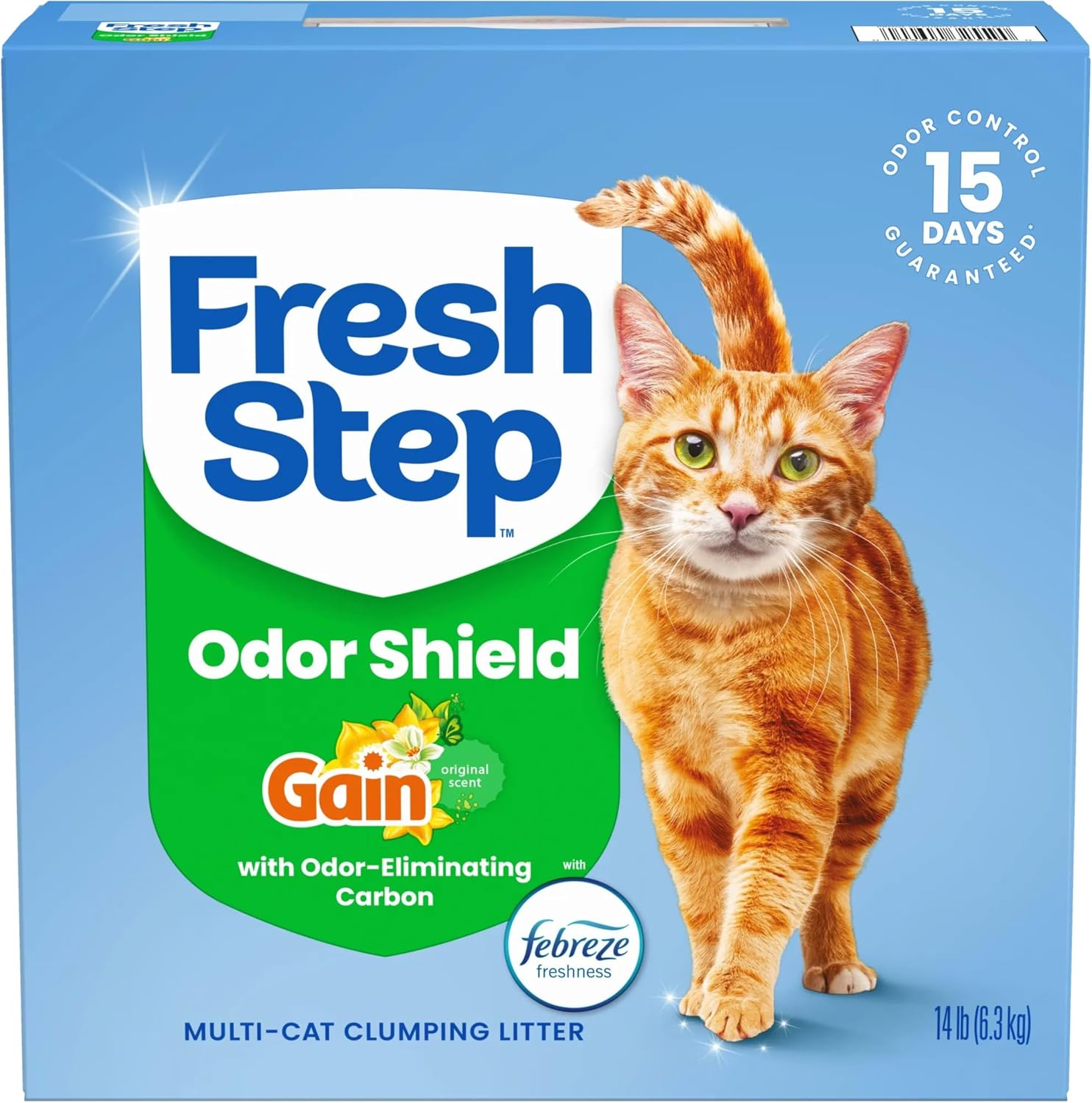 Litière Fresh Step Febreze Gain
