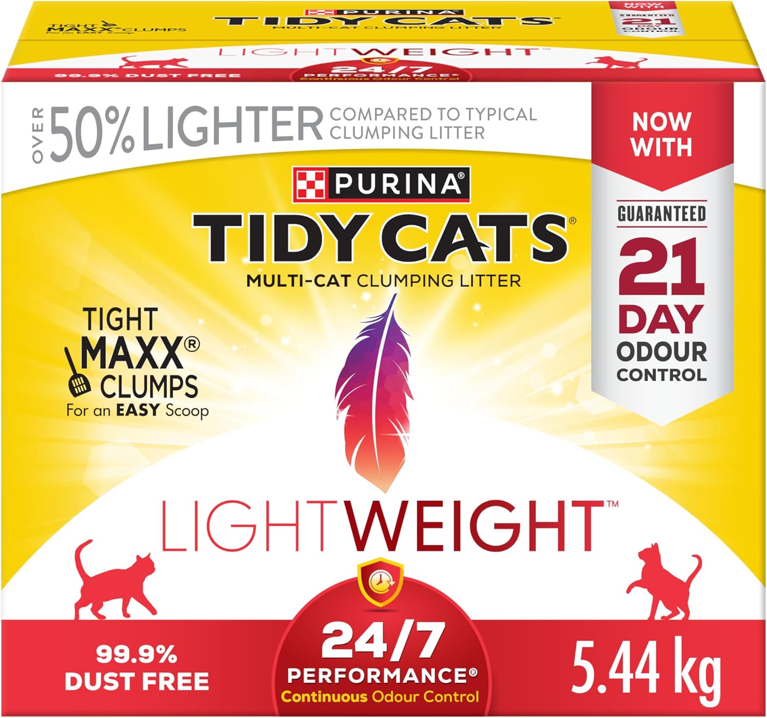 Tidy Cats Litière pour chat 24 7 performante, légère